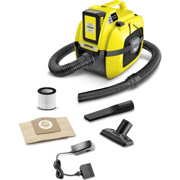 Аккумуляторный хозяйственный пылесос KARCHER WD 1 COMPACT BATTERY SET 1,198-301