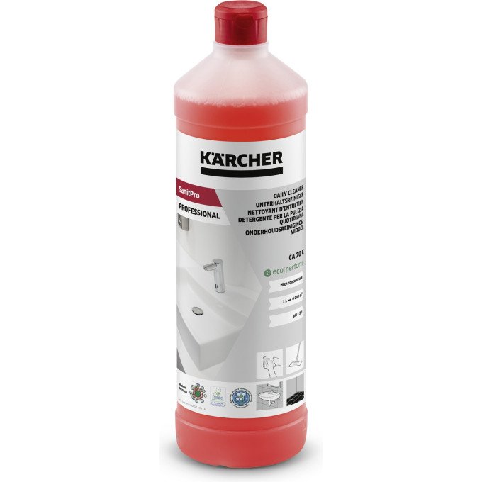 Средство для поддерживающей чистки KARCHER SANITPRO CA 20 C ECO PERFORM 1л 6,295-679